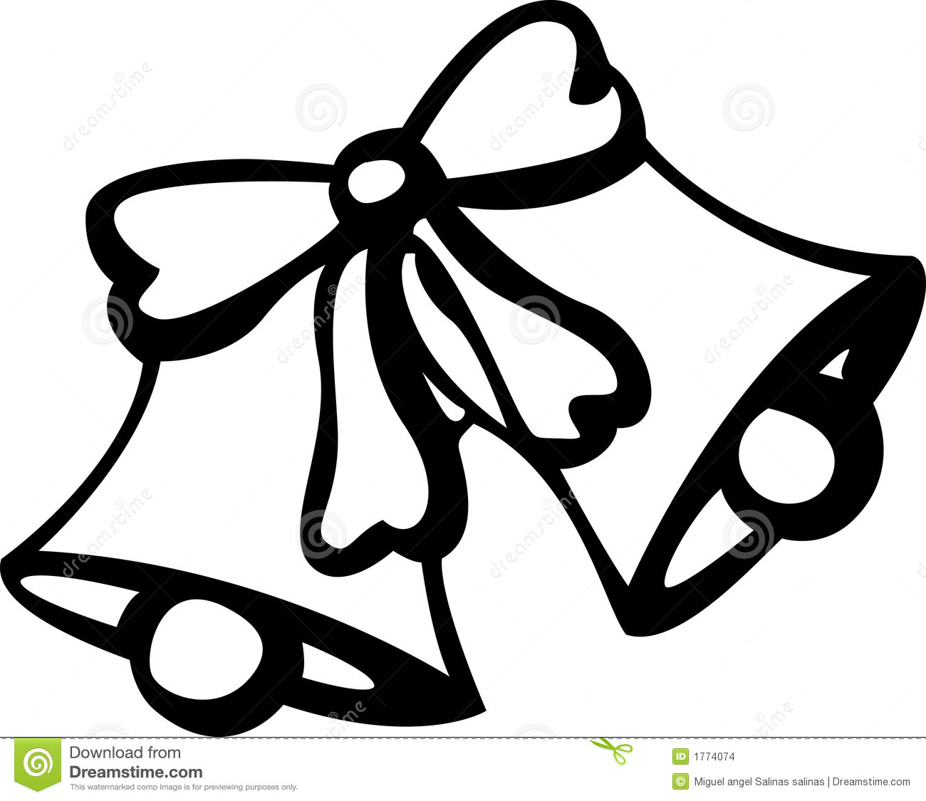 1300x1125 Christmas Bells Black And White Clipart