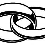 150x150 Black And White Wedding Rings Black And White Wedding Ring Clipart