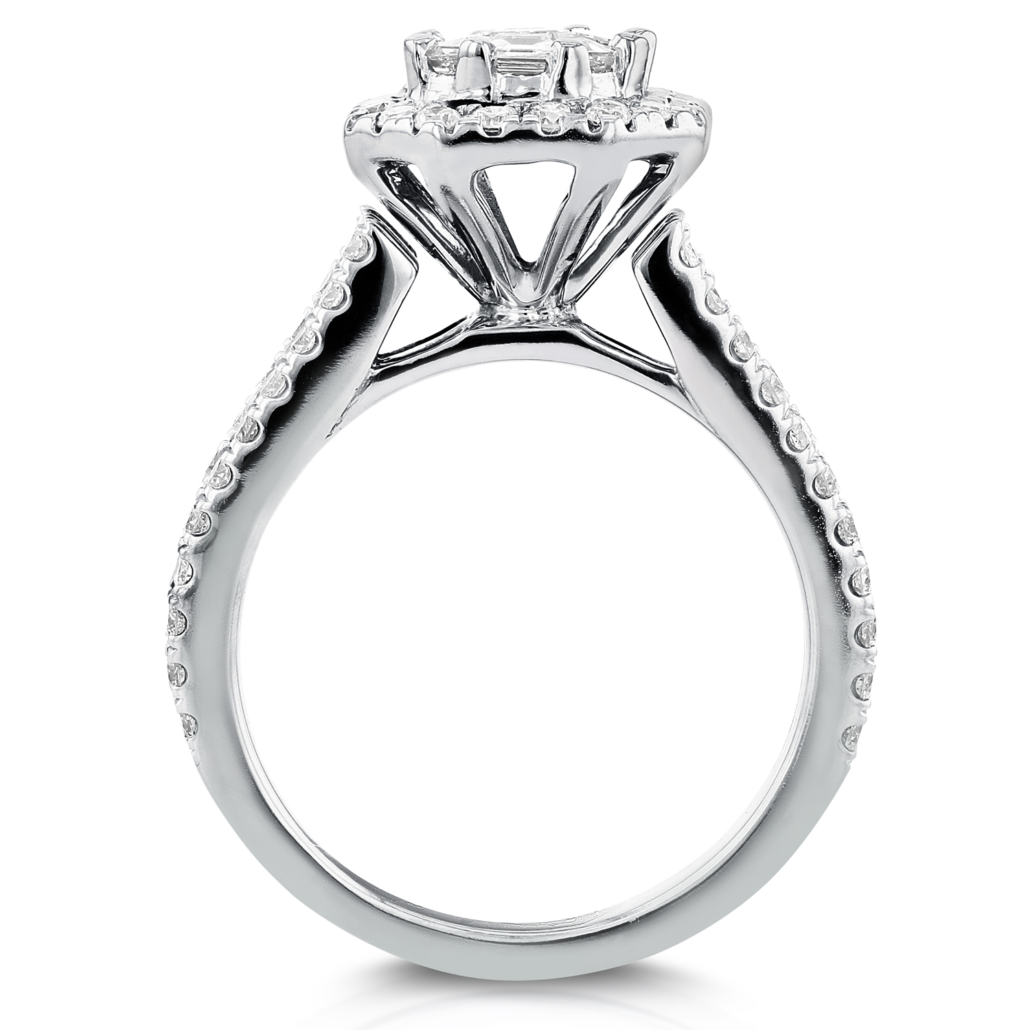 1500x1500 Art Deco Emerald Cut Diamond Halo Engagement Ring 1 15 Ctw In 14k