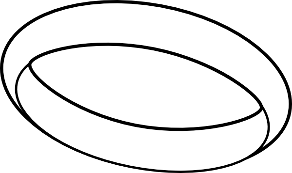 600x357 Free Ring Clipart Black And White Image