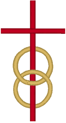 228x425 Rings Amp Cross Embroidery Design