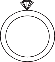 232x264 Wedding Rings Black And White Drawing Wedding Decorate Ideas