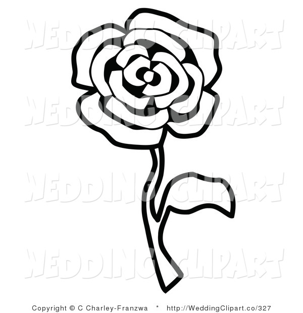 600x620 Rose Clip Art Black And White Clipart Panda
