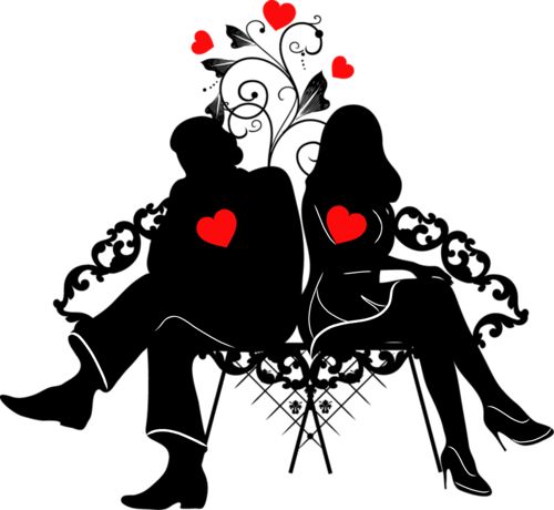 500x460 672 Best Clipart Silhouette Images Relationships