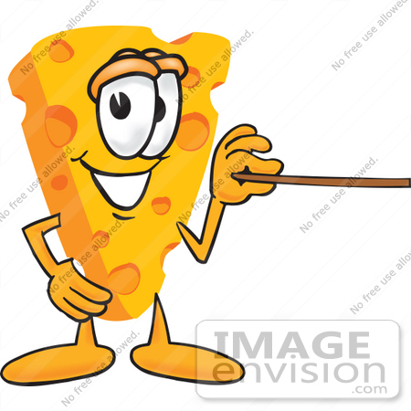450x450 Cliprt Graphic Of Swiss Cheese Wedge Mascot Character Using