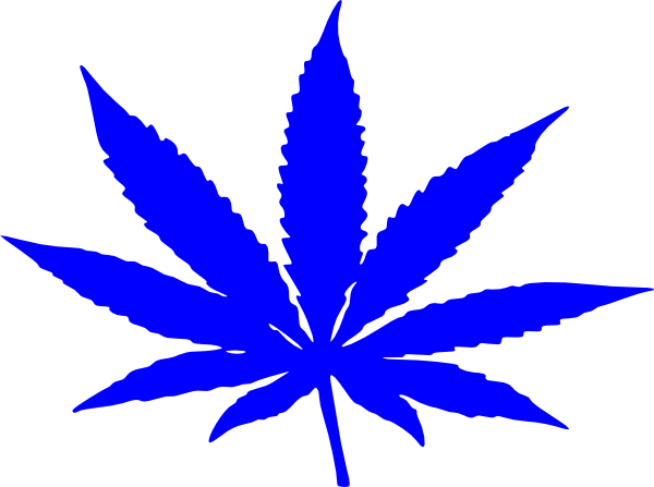 600x447 Weed Blue Clip Art