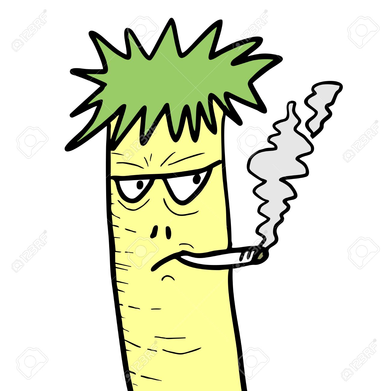 1297x1300 Drawn Smoking Cartoon