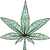 170x170 Marijuana Leaf Clip Art