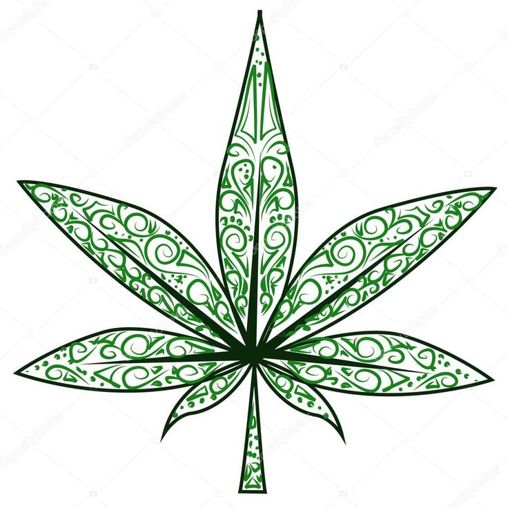 736x736 Weed Clipart Leaf Stencil