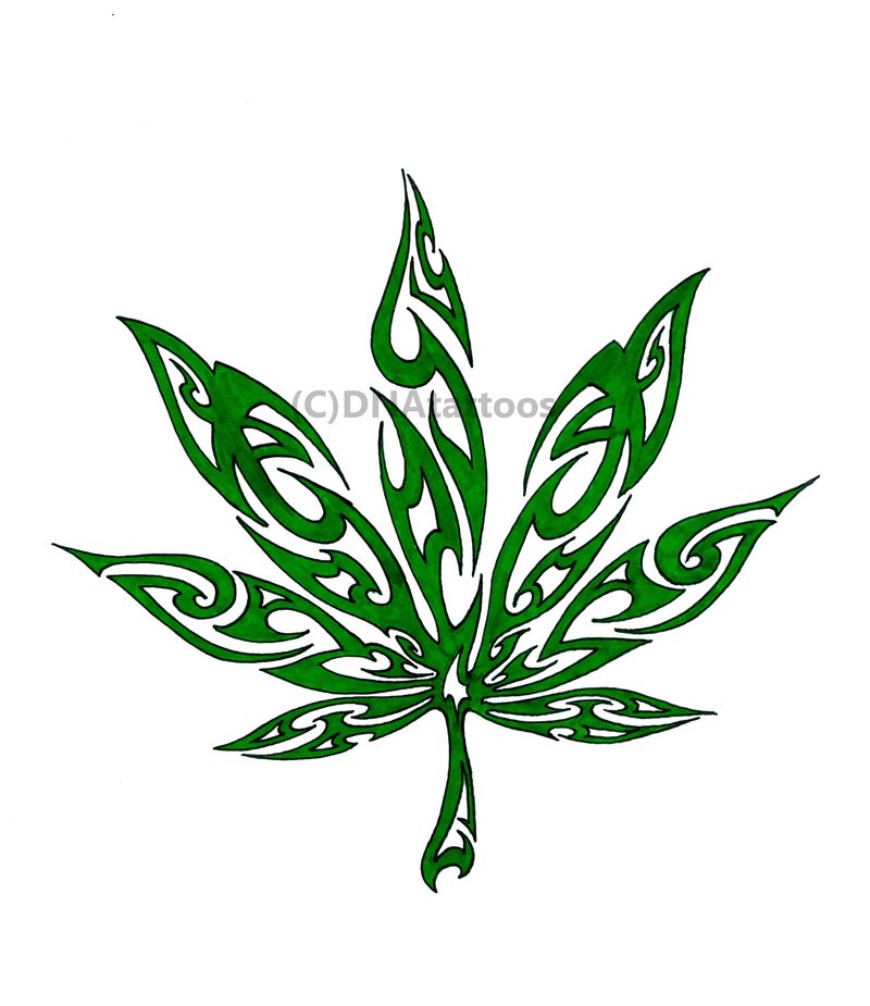 800x925 Marijuana Tattoos Weed Tribal By Weedenstein Projects To Try