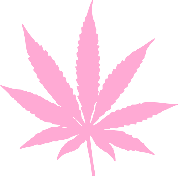 600x596 Pink Weed Leaf Clip Art