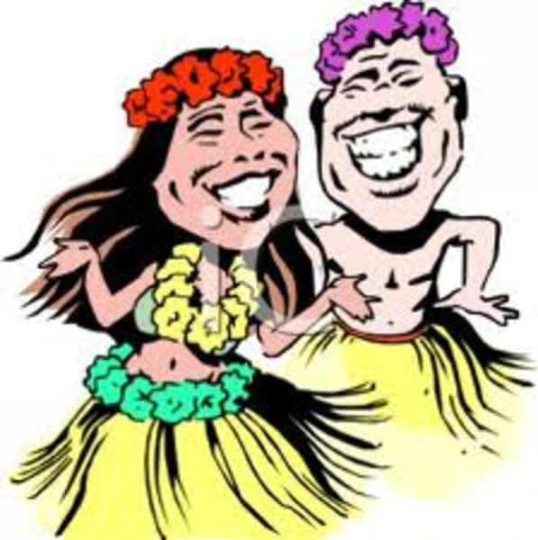 597x600 Clipart Free Hula Wedding