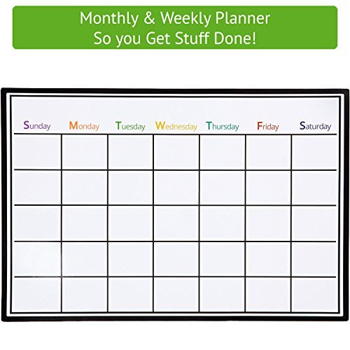 500x500 50%off Weekly Calendar Whiteboard Amp 2 Dry Erase Markers ~ Monthly