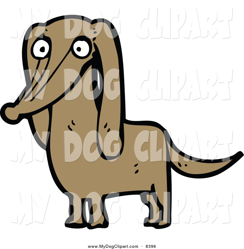 1024x1044 Clip Art Of A Brown Dachshund Dog By Lineartestpilot