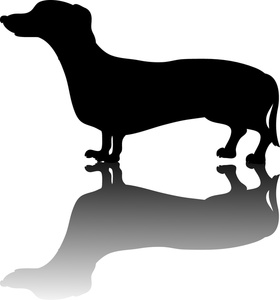 280x300 Weiner Dog Clipart Image