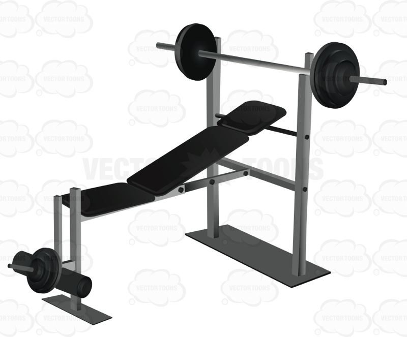 800x663 Bench Clipart Weight Lifting