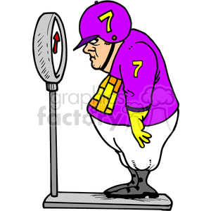 300x300 Royalty Free Jockey Weigh In Day 373512 Vector Clip Art Image