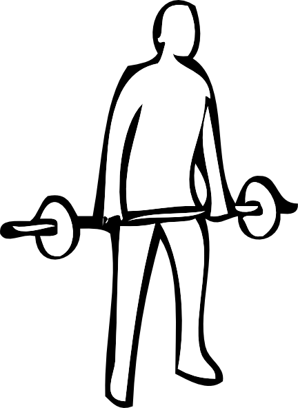 432x592 Weight Lifting 2 Clip Art
