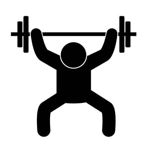 500x500 Weight Lifting Clip Art