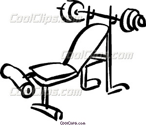 300x256 Weight Lifting Bench Vector Clip Art
