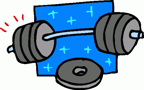 490x306 Clip Art Of Barbell Weights Clipart