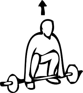 267x298 Weight Lifting Outline Sports Clip Art
