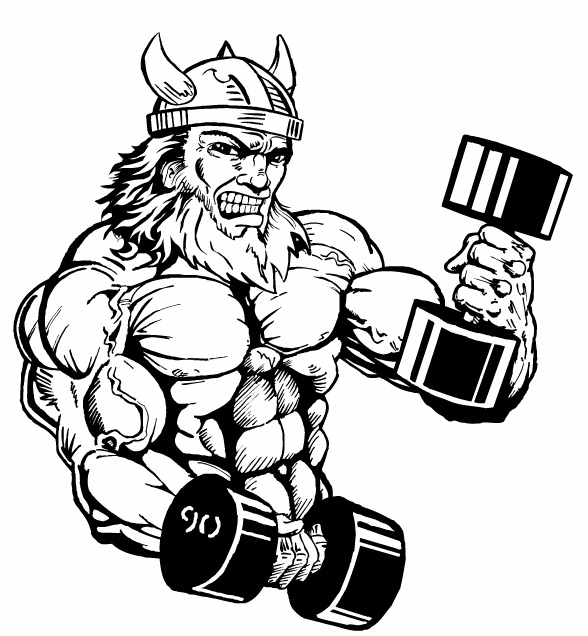 588x636 Viking Clipart Weightlifting