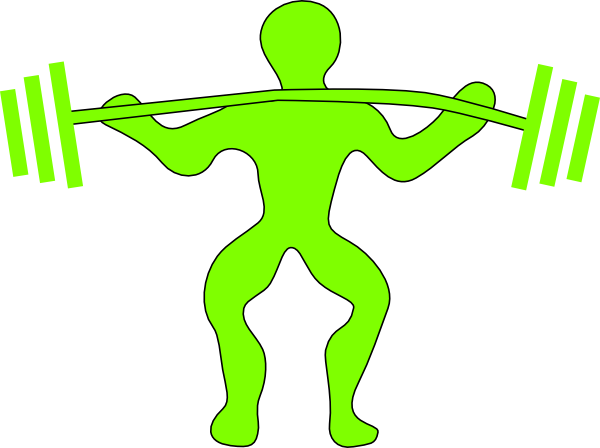 600x448 Weightlifting Clip Art