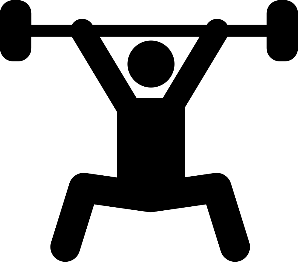 980x862 Weightlifting Silhouette Power Sport Svg Png Icon Free Download