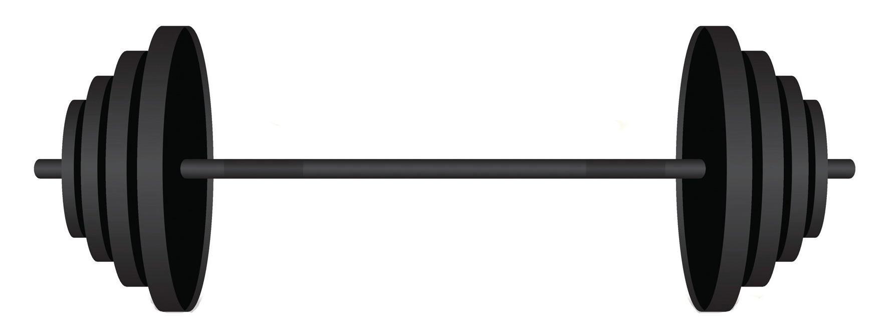 1750x657 Black Clipart Barbell