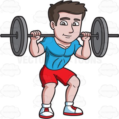 400x398 Men Clipart Lifting Weight