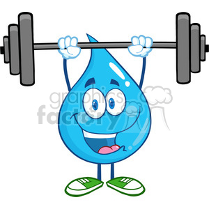 300x300 Royalty Free 6211 Royalty Free Clip Art Water Drop Cartoon Mascot