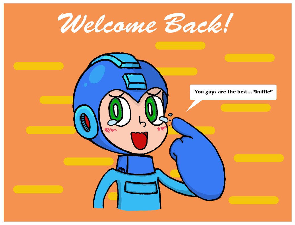 1038x790 Welcome Back, Megaman By Marcus Maximillion