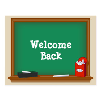 324x324 Welcome Back Postcards Zazzle