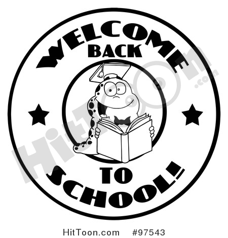 450x470 Book Worm Clipart