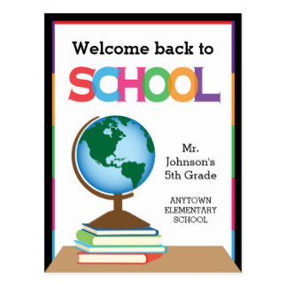324x324 Custom Welcome Back To School Postcards Zazzle.ca