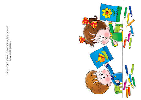 460x325 Back To School Picture Card