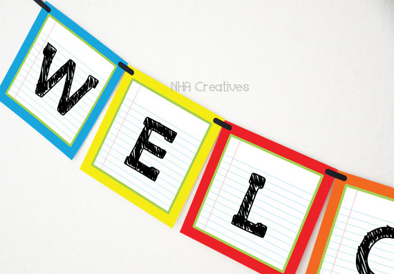 570x397 Welcome Back To School Banner School Supplies Diy