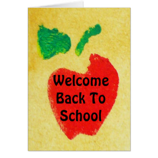 324x324 Welcome Back Teacher Greeting Cards Zazzle
