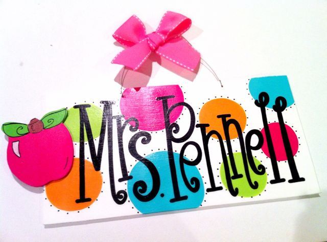 640x473 Best Teacher Name Signs Ideas Teacher Name