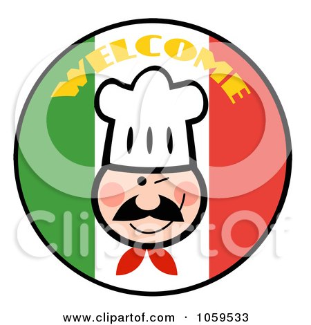 450x470 Royalty Free Vector Clip Art Illustration Of A Winking Chef Face