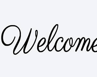 340x270 Welcome Sticker Etsy