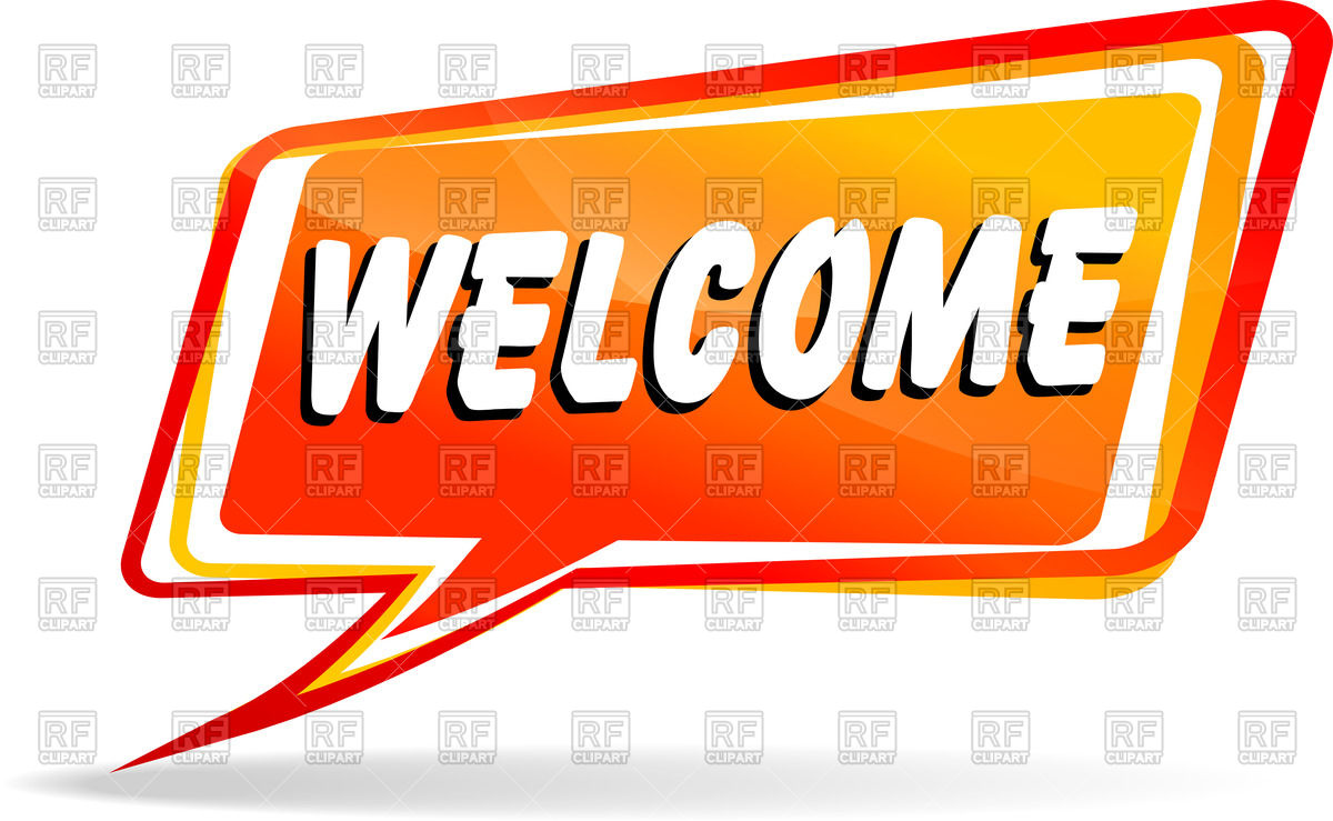 1200x739 Speech Bubble With Word Welcome Royalty Free Vector Clip Art Image