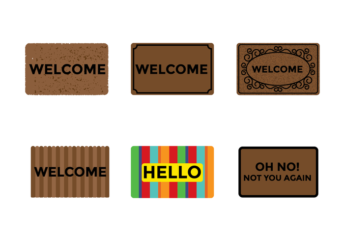 700x490 Free Welcome Mat Vector