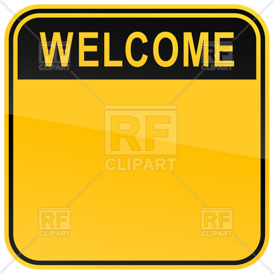 400x400 Square Template With Welcome Heading And Space For Text Royalty
