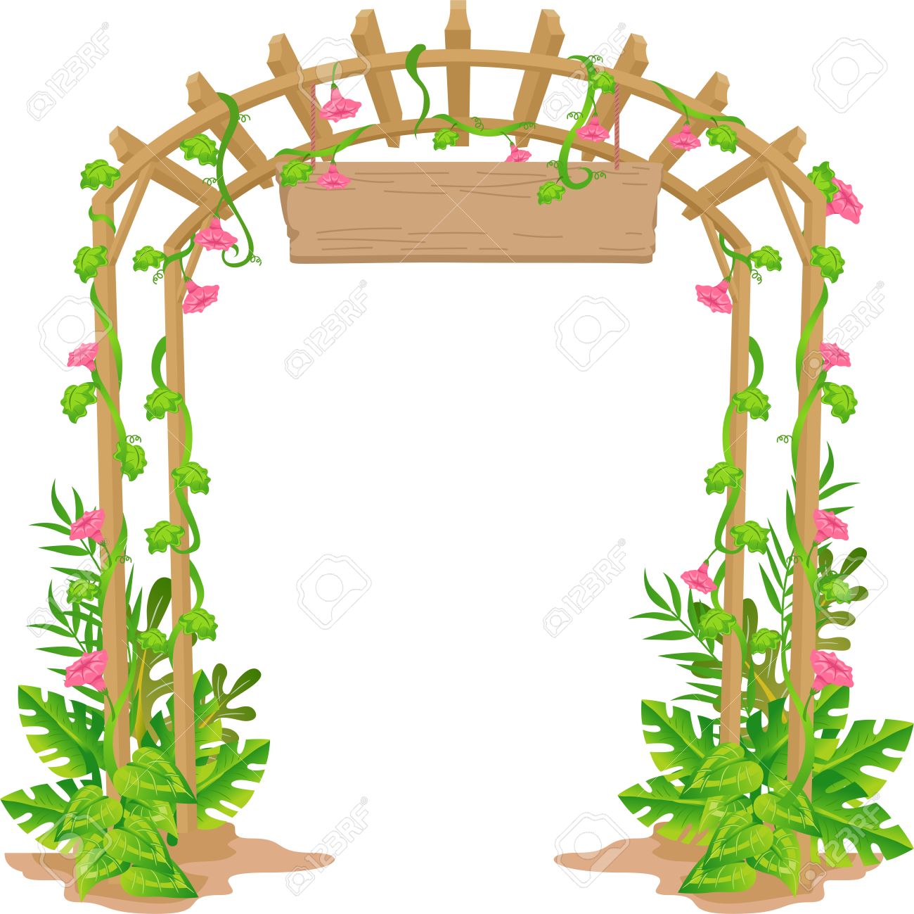 1300x1299 Gate Clipart Garden Background