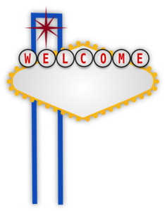 234x300 Blank Vegas Sign Clip Art