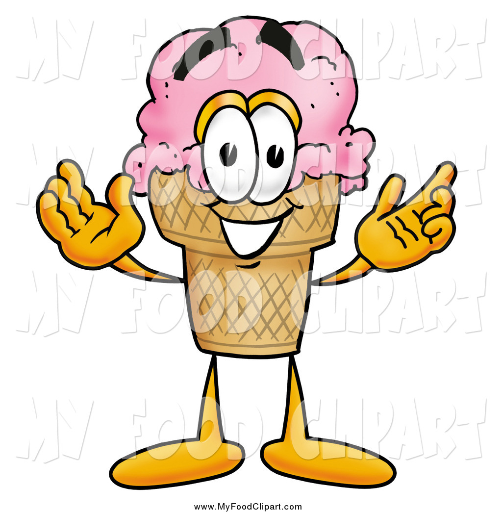 1024x1044 Food Clip Art Of A Ice Cream Cone Character With Welcoming Open