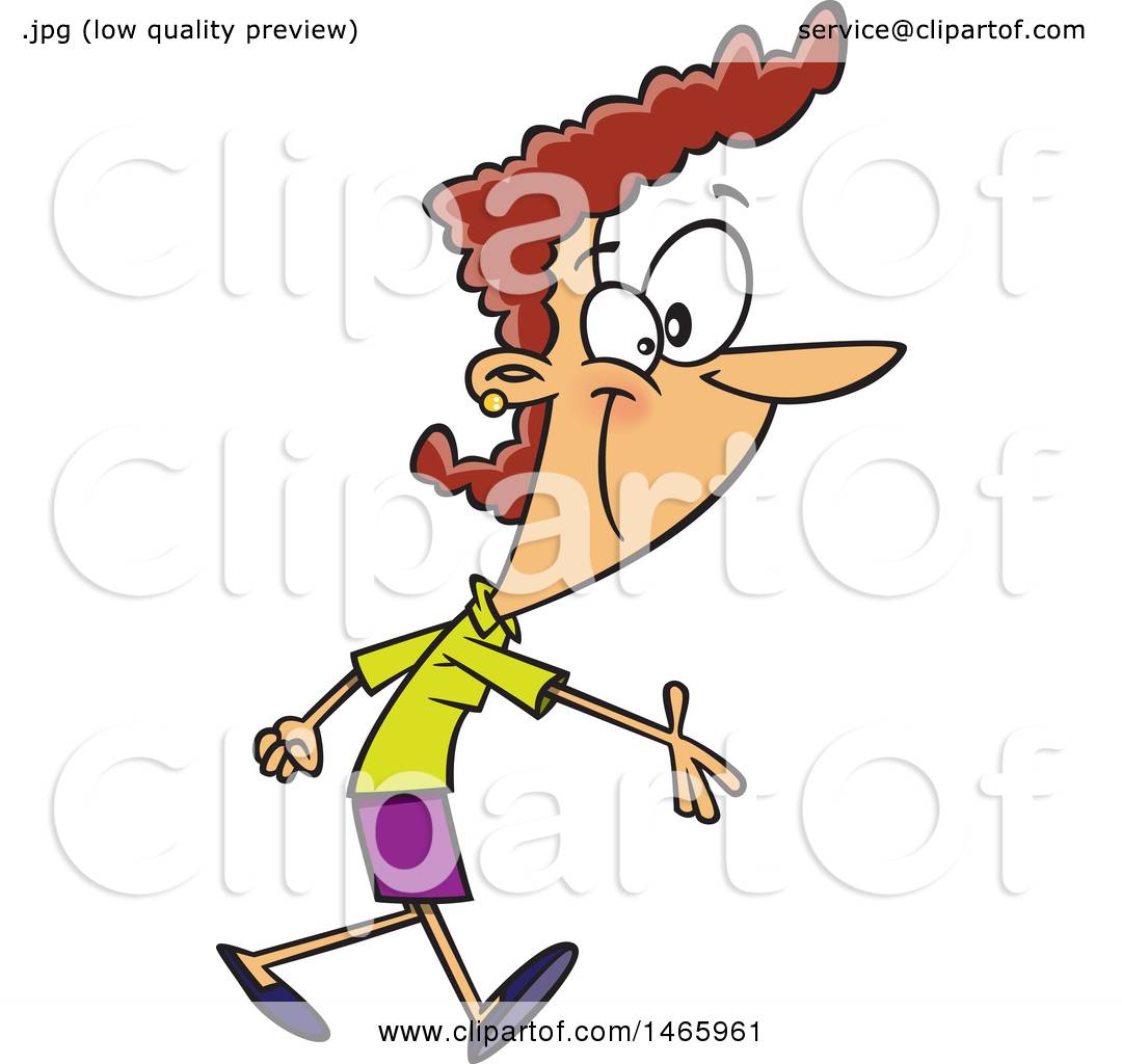 1080x1024 Clipart Of A Cartoon Happy White Woman Reaching Out To Shake Hands