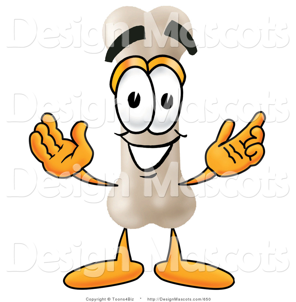 1024x1044 Stock Mascot Cartoon Of A Happy Bone Mascot Cartoon Character